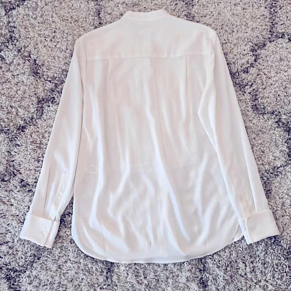NEW WITH TAGS! J.CREW WOMENS DETAILED VINTAGE PLEATED BLOUSE | IVORY | FALL 2014 - Picture 2 of 7